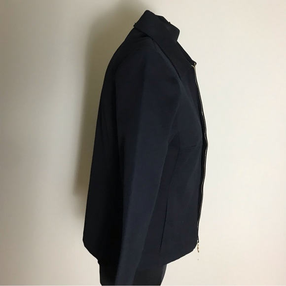 St. John Sport Marie Gray Black Jacket - Picture 3 of 6